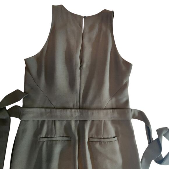 Banana Republic Cropped Wide-Leg Jumpsuit, olive green, size 10 - Picture 5 of 14